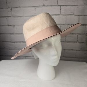 Luminary Suede Two Toned Pink Cowboy Style Hat Womens Nwt